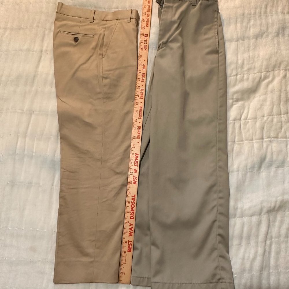 Tommy Hilfiger & George sz 10 boys tan pants dress slacks uniform school church